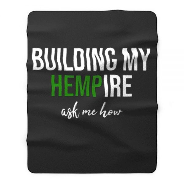 Funny Cute Girlfriend Wife Mom Mother Hemp CBD Oil Tincture Business Entrepreneur Fleece Blanket