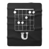 Funny Hidden Message Guitar Fleece Blanket