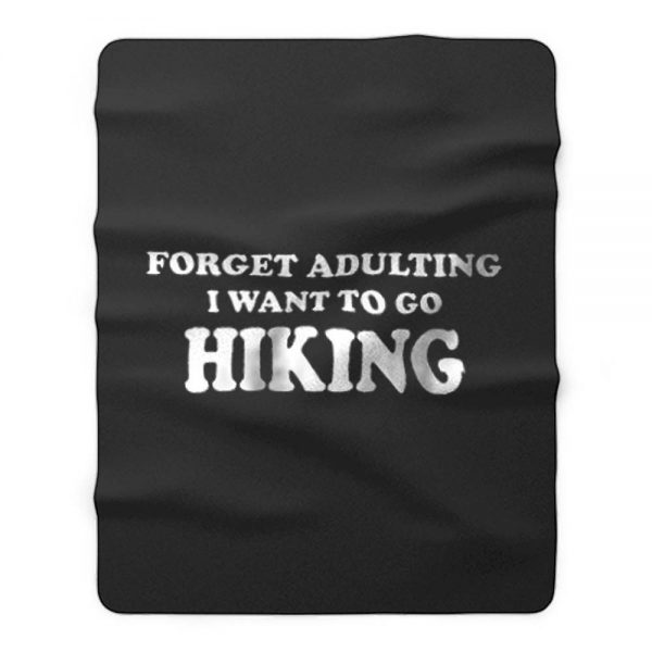 Funny Hiking Fleece Blanket