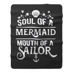 Funny Mermaid Fleece Blanket