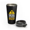 Funny Social Distancing Expert Stainless Steel Travel Mug