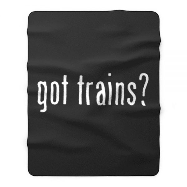 Funny Train Model Locomotive Steam Railroad Engine Fleece Blanket