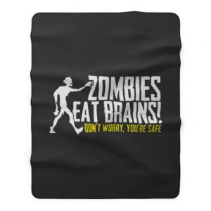 Funny Zombie Fleece Blanket