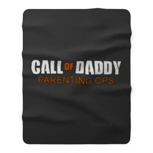 Gamer Dad Call of Daddy Parenting Ops Fleece Blanket