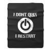 Gaming Hoody Boys Girls Kids Childs I Dont Quit I Restart Fleece Blanket