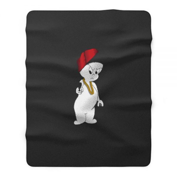 Gangsta Thug Ghost Funny Casper Fleece Blanket