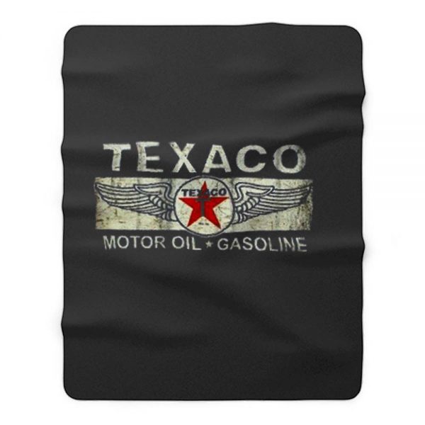 Gasoline Texaco Fleece Blanket