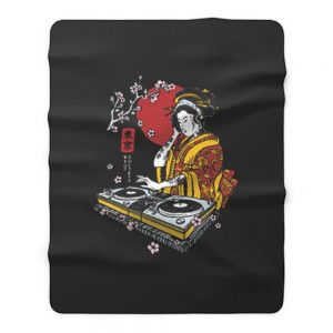 Geisha The Dj Japan Fleece Blanket