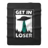 Get In Loser Spaceship Fleece Blanket