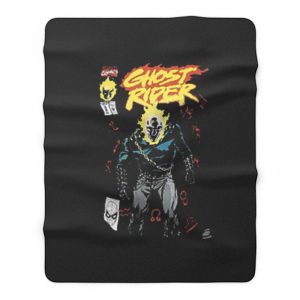 Ghost Rider Movie Vintage Fleece Blanket