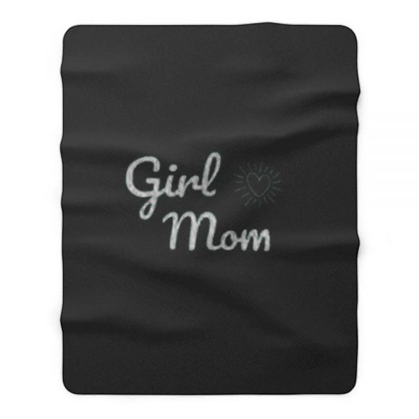 Girl Mom Fleece Blanket