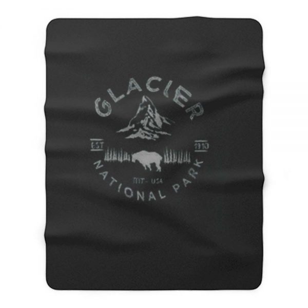 Glacier National Park Fleece Blanket