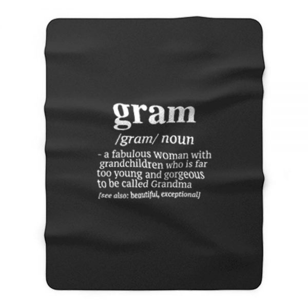 Gram A Fabulous Woman With Grandchildren Fleece Blanket