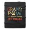 Grand Pow Like Regular Grandpa But Cooler Fleece Blanket