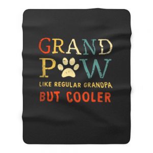 Grand Pow Like Regular Grandpa But Cooler Fleece Blanket