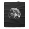 Graveyard On The Night Halloween Fleece Blanket