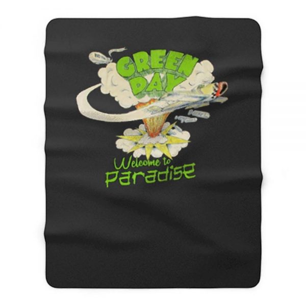 Green Day Paradise Fleece Blanket