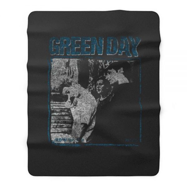 Green Day Vintage Retro Band Fleece Blanket