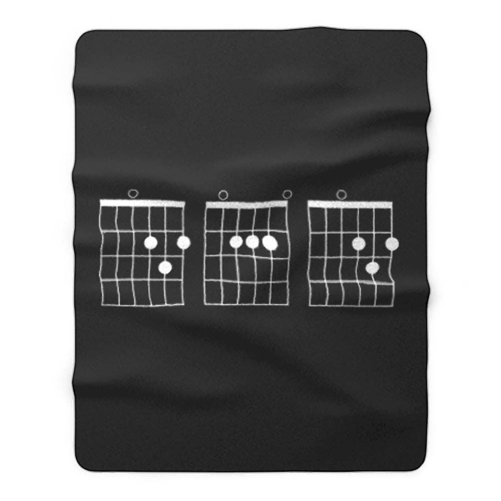 Guitar Chord Shirt Fleece Blanket - posterpict.com