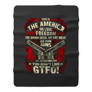 Gun Control This is The America Fleece Blanket