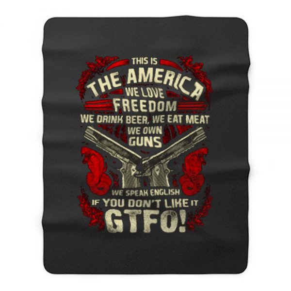 Gun Control This is The America Fleece Blanket