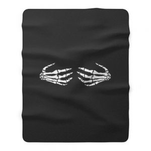 HALLOWEEN skeleton hands Fleece Blanket