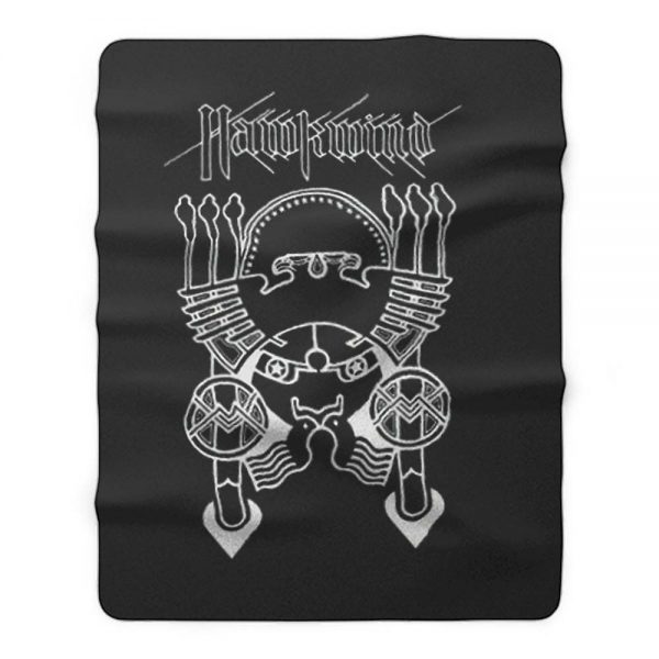 HAWKWIND SPACE ROCK BLACK T SHIRT PSYCHEDELIC ACID ROCK LEMMY KILLMISTER Fleece Blanket