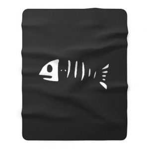 Halloween Fischskelett Fleece Blanket