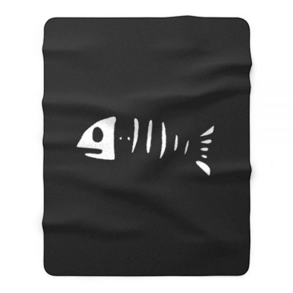 Halloween Fischskelett Fleece Blanket