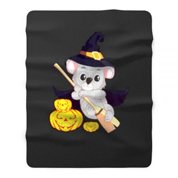 Halloween Koala Fleece Blanket