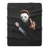 Halloween Middle Finger Fleece Blanket