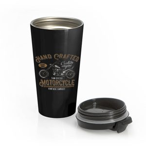 Hand Crafted Motorcycle Vintage Stainless Steel Travel Mug