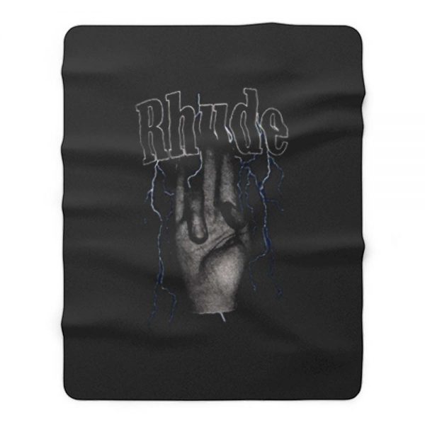 Hand Metal Rhude Fleece Blanket