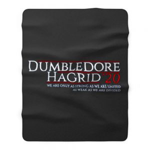 Harry Potter 2020 Election Dumbledore And Hagrid Fleece Blanket