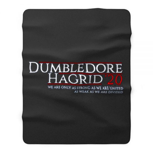 Harry Potter 2020 Election Dumbledore And Hagrid Fleece Blanket