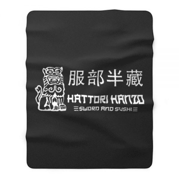 Hattori Hanzo Japanese Samurai Sword 80S Kill Bill Inspired Fleece Blanket