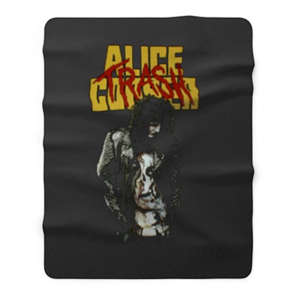 Heavy Cotton New ALICE COOPER TRASH Fleece Blanket