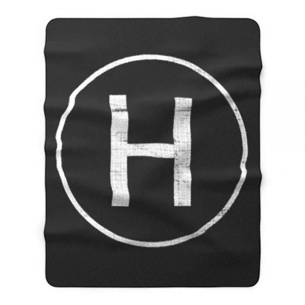 Helicopter Landing Pad Pilot Fleece Blanket