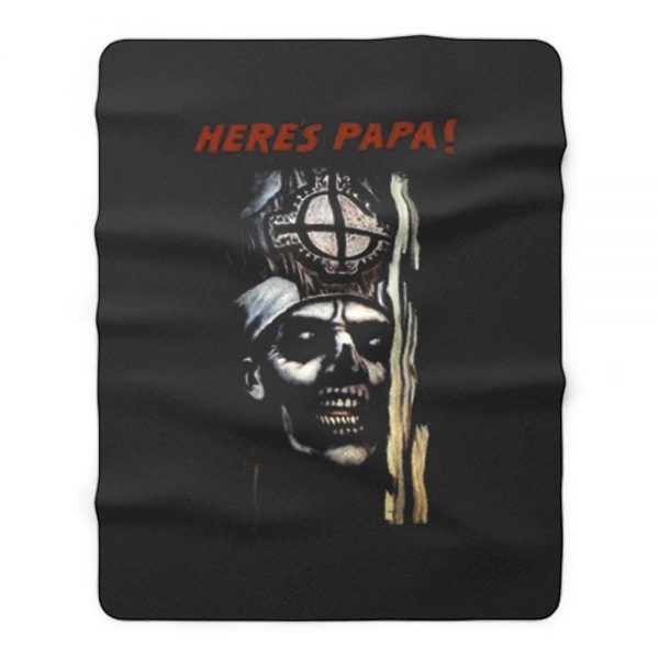 Here Papa Ghost Fleece Blanket