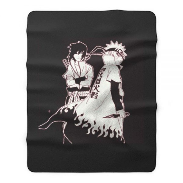 Hokage Sasuke And Naruto Fleece Blanket