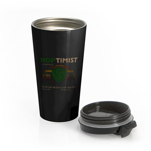 Hoptimist Definition Meaning Vintage Stainless Steel Travel Mug