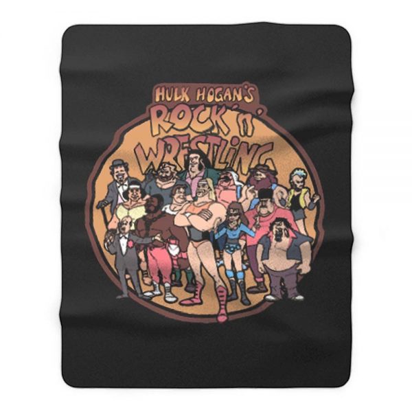 Hulk Hogans Rock N Wrestling Fleece Blanket