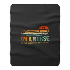 I Am a Nurse Vintage Fleece Blanket