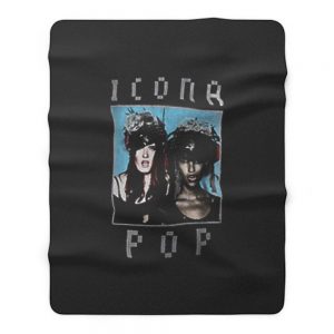 I Dont Care I Love It Icona Pop Edm Music Fleece Blanket