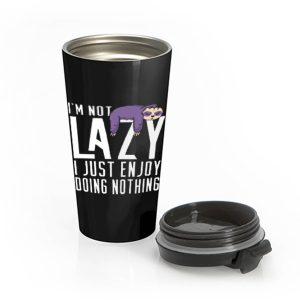 I Just Enjoy Doing Nothing Cute Sloth Stainless Steel Travel Mug