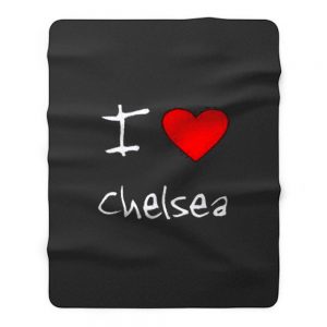 I Love Heart Chelsea Fleece Blanket