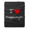 I Love Heart Ouagadougou Fleece Blanket