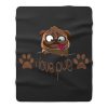 I Love Pug Dogie Lover Fleece Blanket