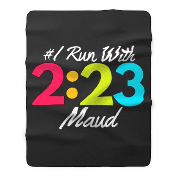 I Run With Maud Justice for Maud Jogging for Maud Fleece Blanket