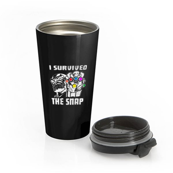 I Survive The Snap Stainless Steel Travel Mug